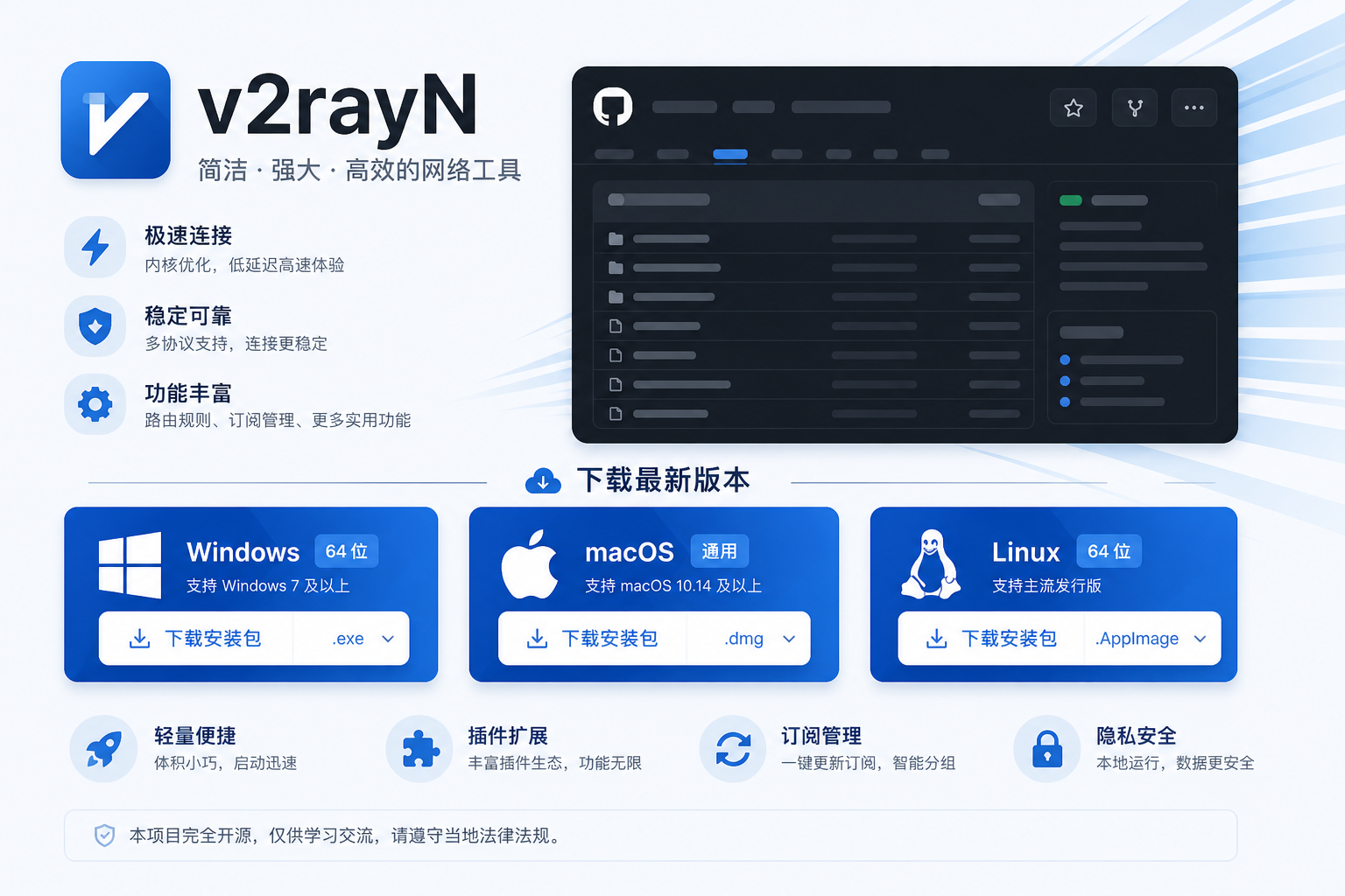v2rayN 中文网响应式资源站